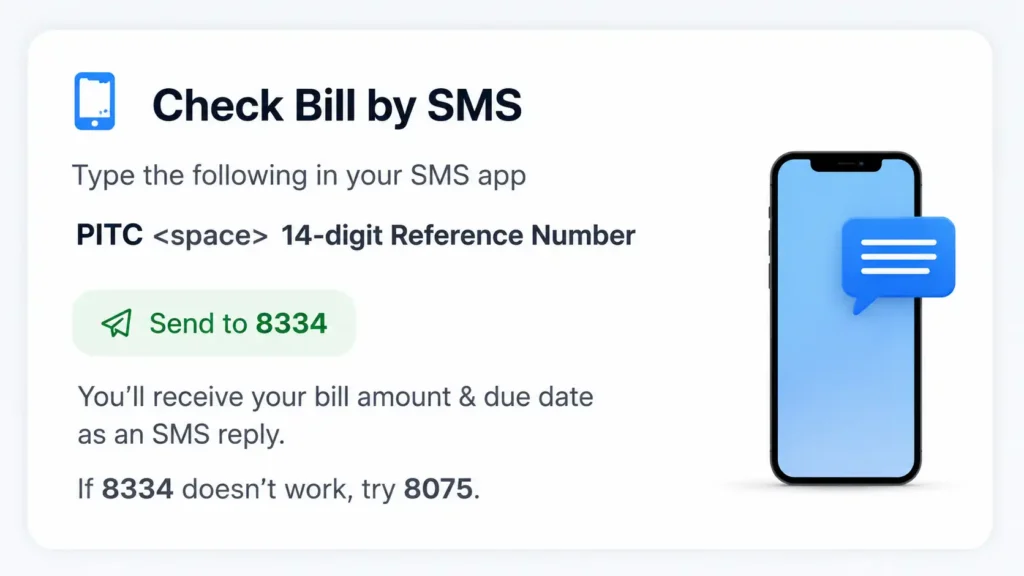 check mepco bill by sms